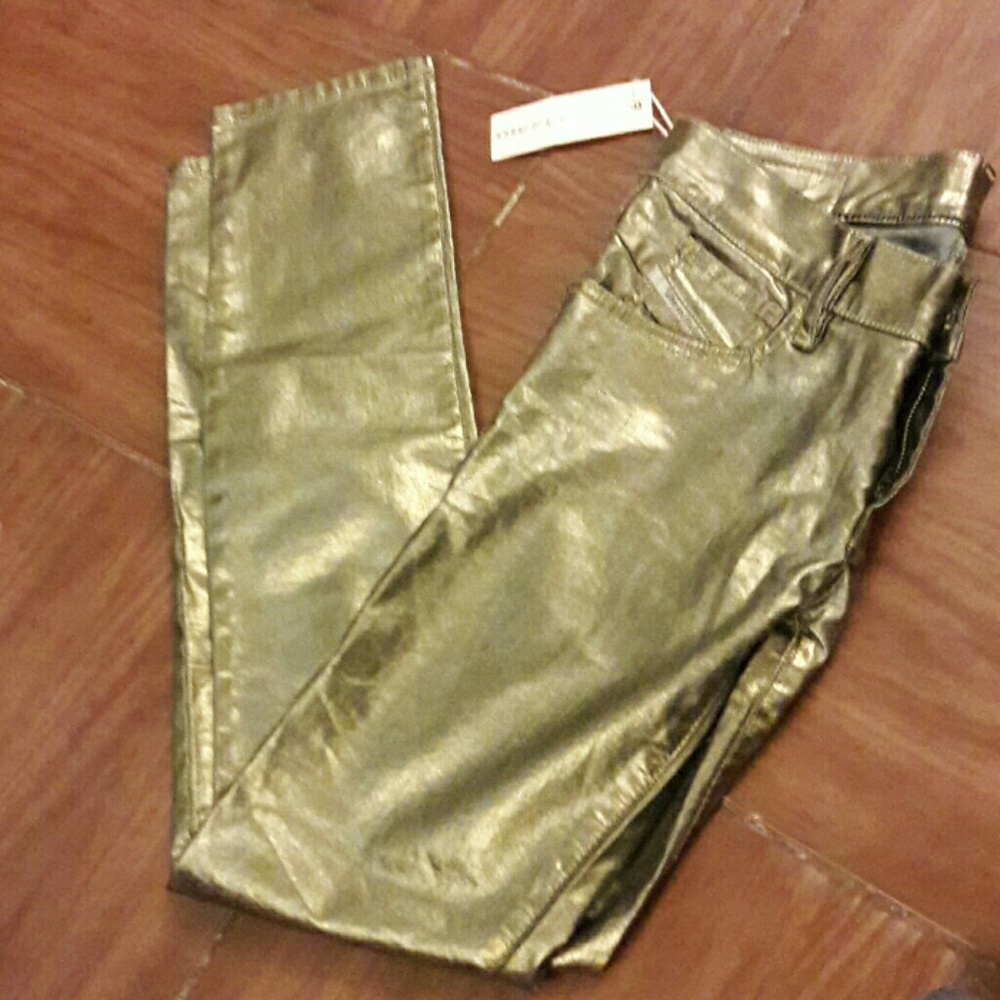 Diesel skinny golden jeans NWT